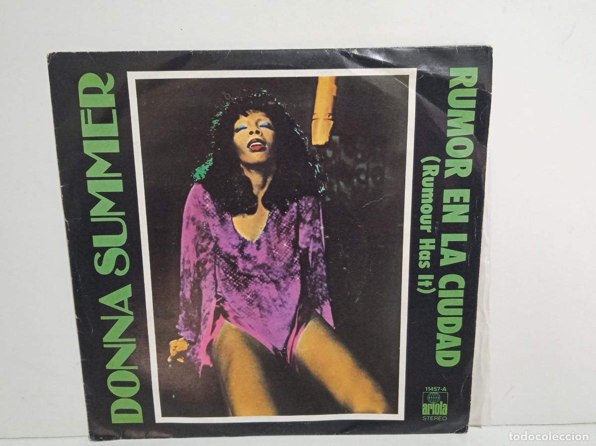 Discos de vinilo: Donna Summer - Rumor En La Ciudad (Rumour Has It) - Single - 1978 - Espa&ntilde;a