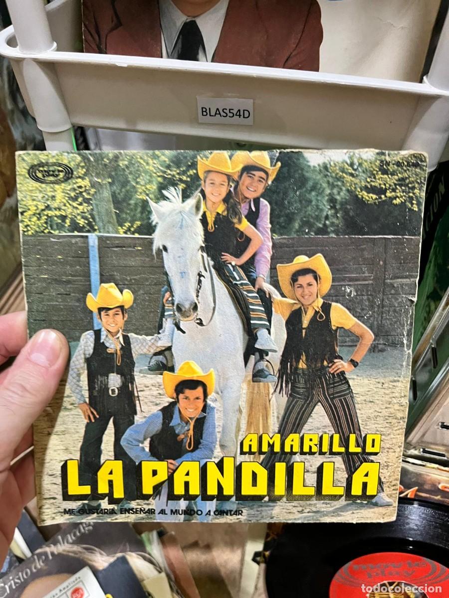 Discos de vinilo: BLAS54D &ndash; Disco LP: Amarillo &ndash; La Pandilla. Incluye &rdquo;Me gustar&iacute;a ense&ntilde;ar al mundo a cantar&rdquo;.