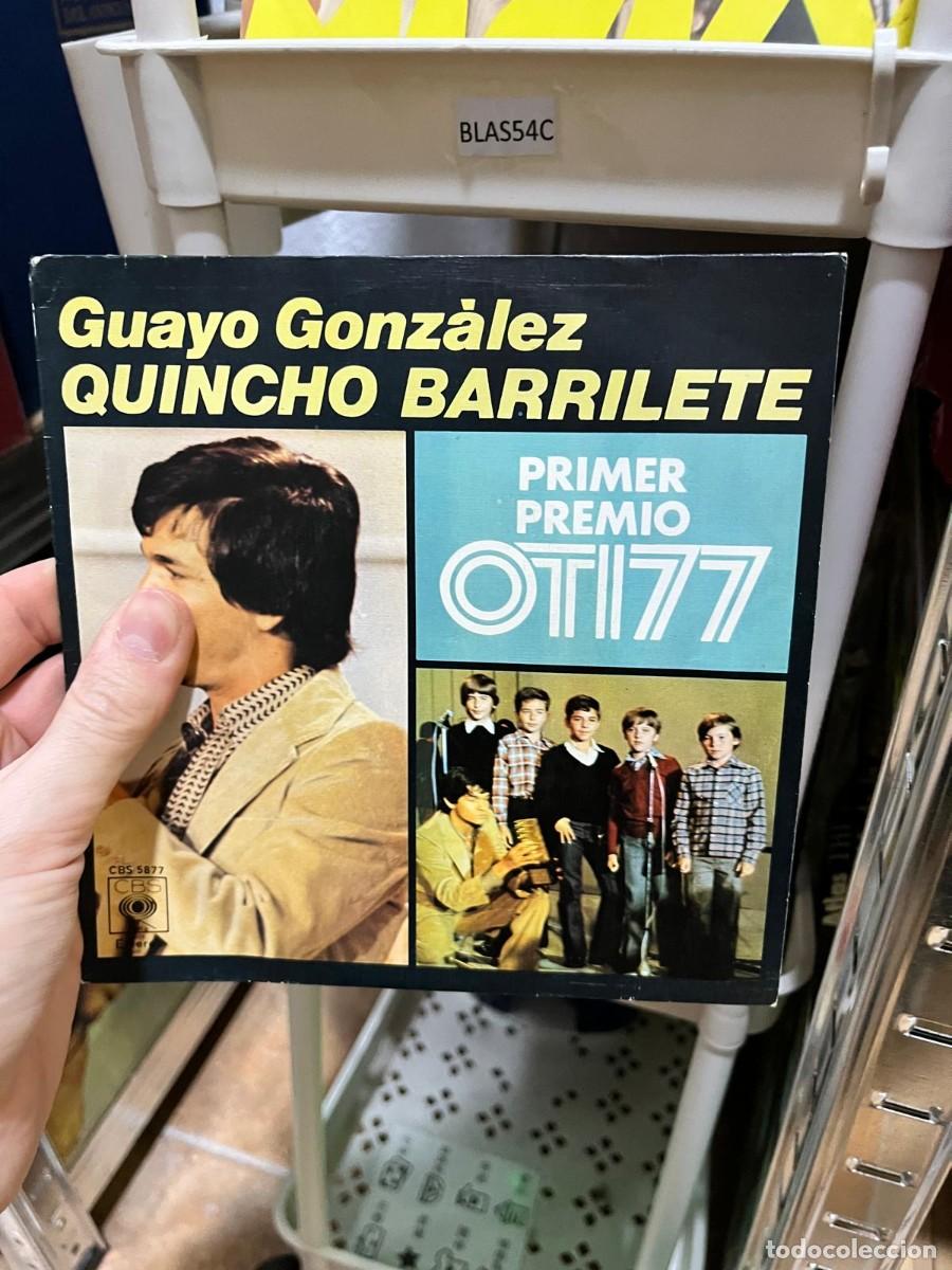 Discos de vinilo: BLAS54C &ndash; Single &ndash; Guayo Gonz&aacute;lez &ndash; Quincho Barrilete.