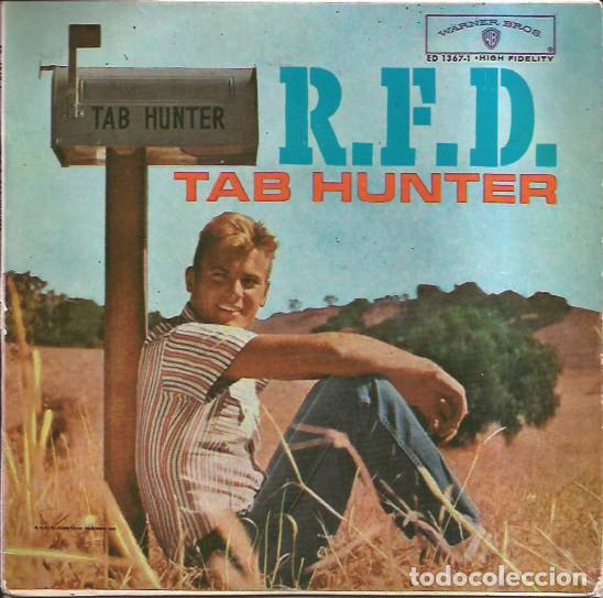 Discos de vinilo: EP TAB HUNTER R.F.D. WARNER BROS. 1367-1 SPAIN 1962