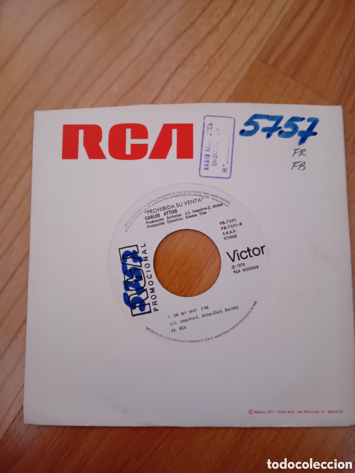 Discos de vinilo: CARLOS ATTIAS. ON MY WAY. NATURA. SUPERSONIC MAN