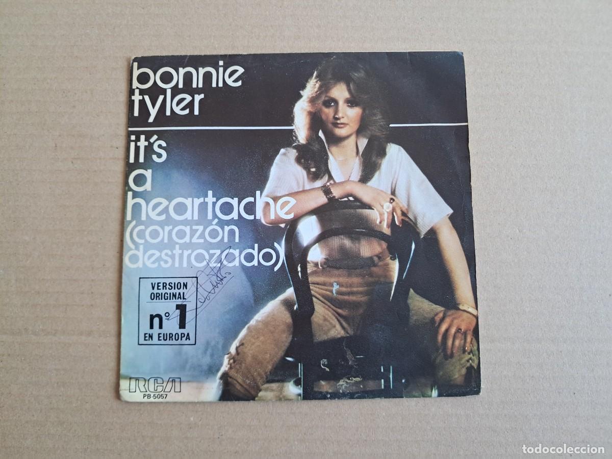 Discos de vinilo: BONNIE TYLER - IT&acute;S A HEARTACHE SINGLE 1978 - Foto 1