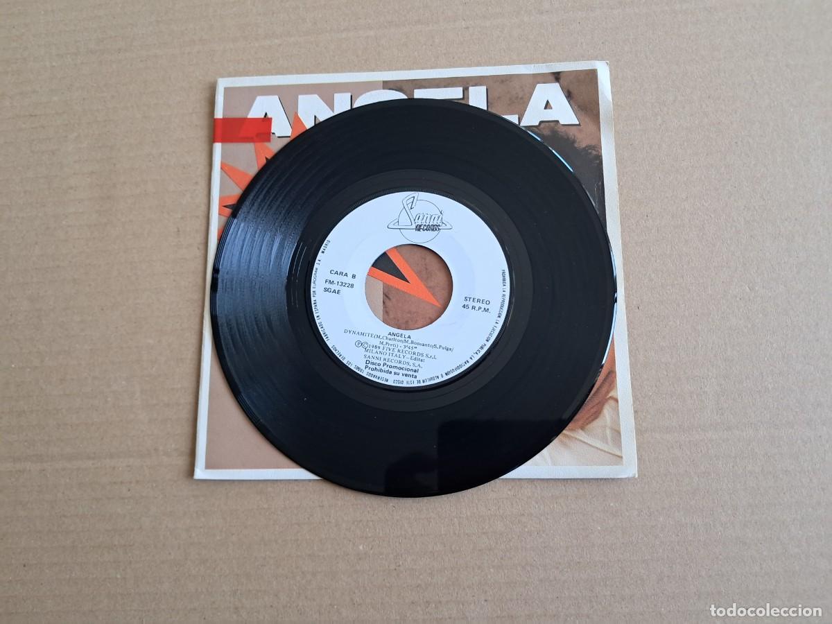 Discos de vinilo: ANGELA - DYNAMITE SINGLE 1989 EDICION ESPA&Ntilde;OLA - Foto 2