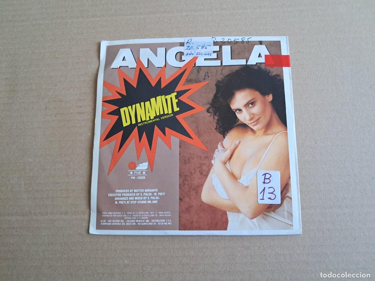 Discos de vinilo: ANGELA - DYNAMITE SINGLE 1989 EDICION ESPA&Ntilde;OLA - Foto 3