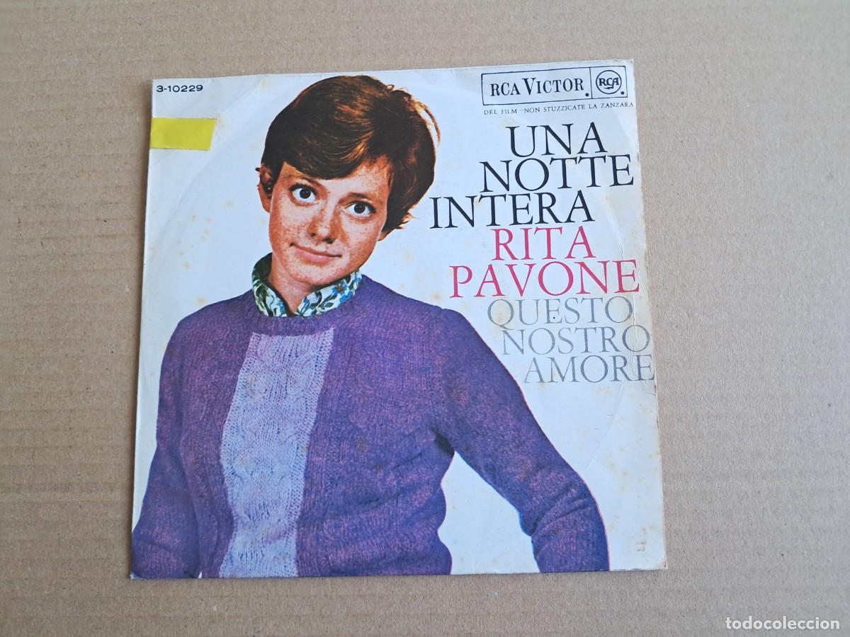 Discos de vinilo: RITA POVONE - UNA NOTTE INTERA SINGLE 1967 EDICION ESPA&Ntilde;OLA