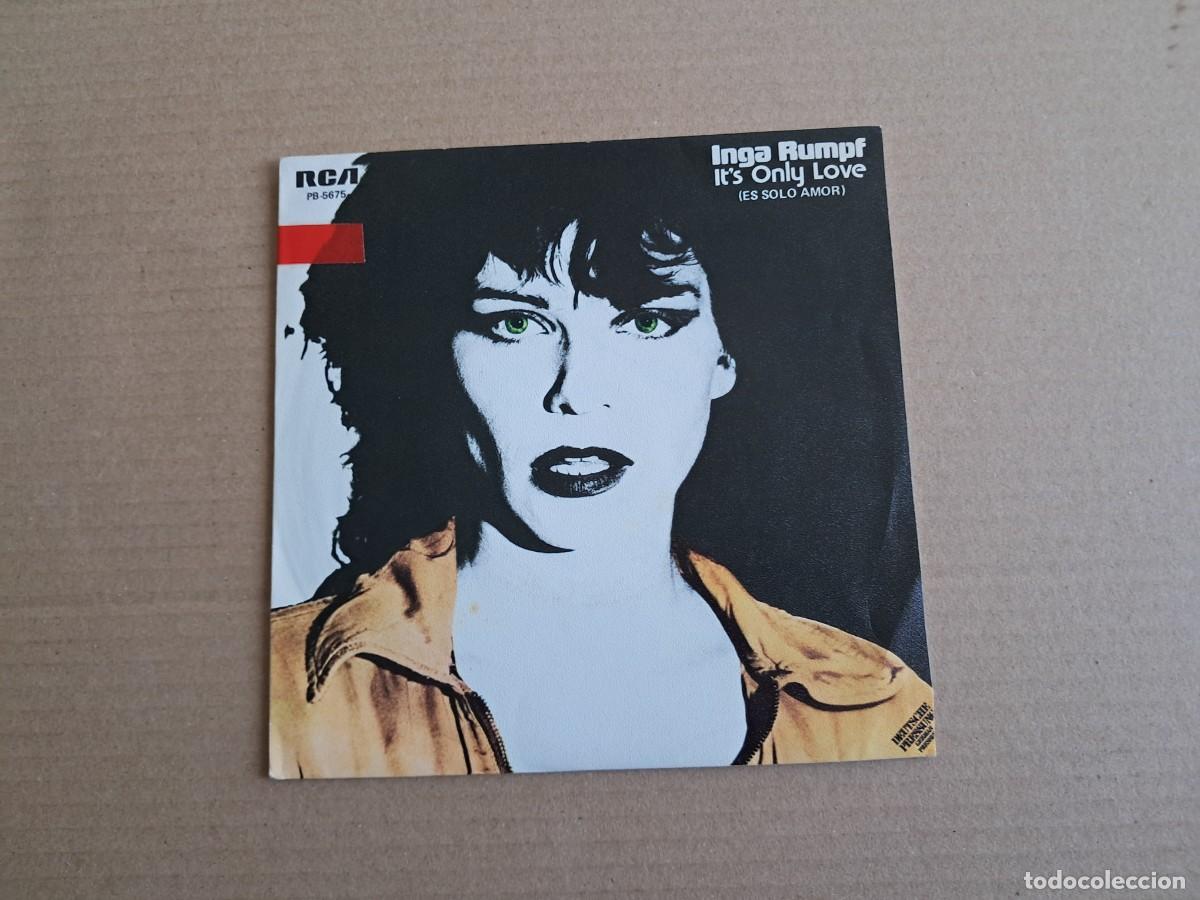 Discos de vinilo: INGA RUMPF - IT&acute;S ONLY LOVE SINGLE PROMOCIONAL 1980 EDICION ESPA&Ntilde;OLA