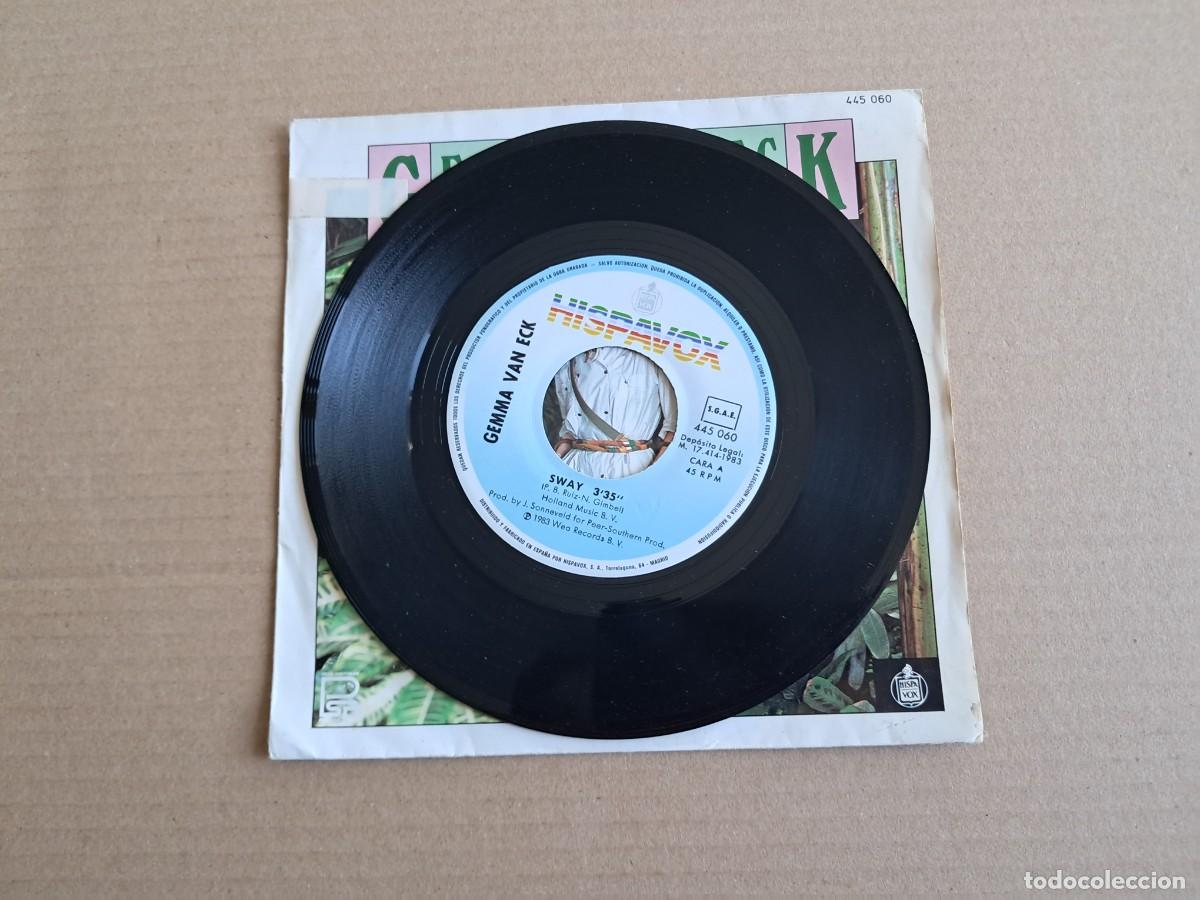 Discos de vinilo: GEMMA VAN ECK - SWAY SINGLE 1983 EDICION ESPA&Ntilde;OLA - Foto 2