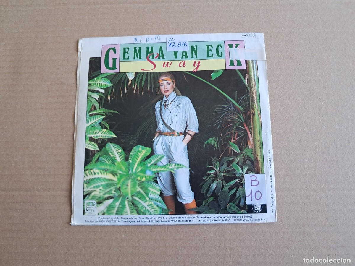 Discos de vinilo: GEMMA VAN ECK - SWAY SINGLE 1983 EDICION ESPA&Ntilde;OLA - Foto 3
