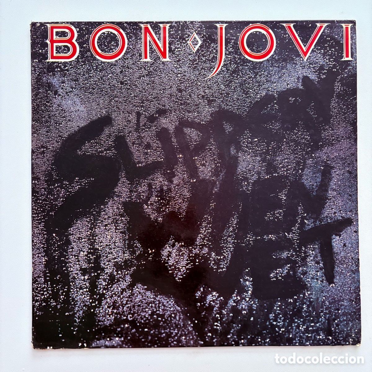 Discos de vinilo: lp Bon Jovi &ndash; Slippery When Wet edicion espa&ntilde;ola de 1986