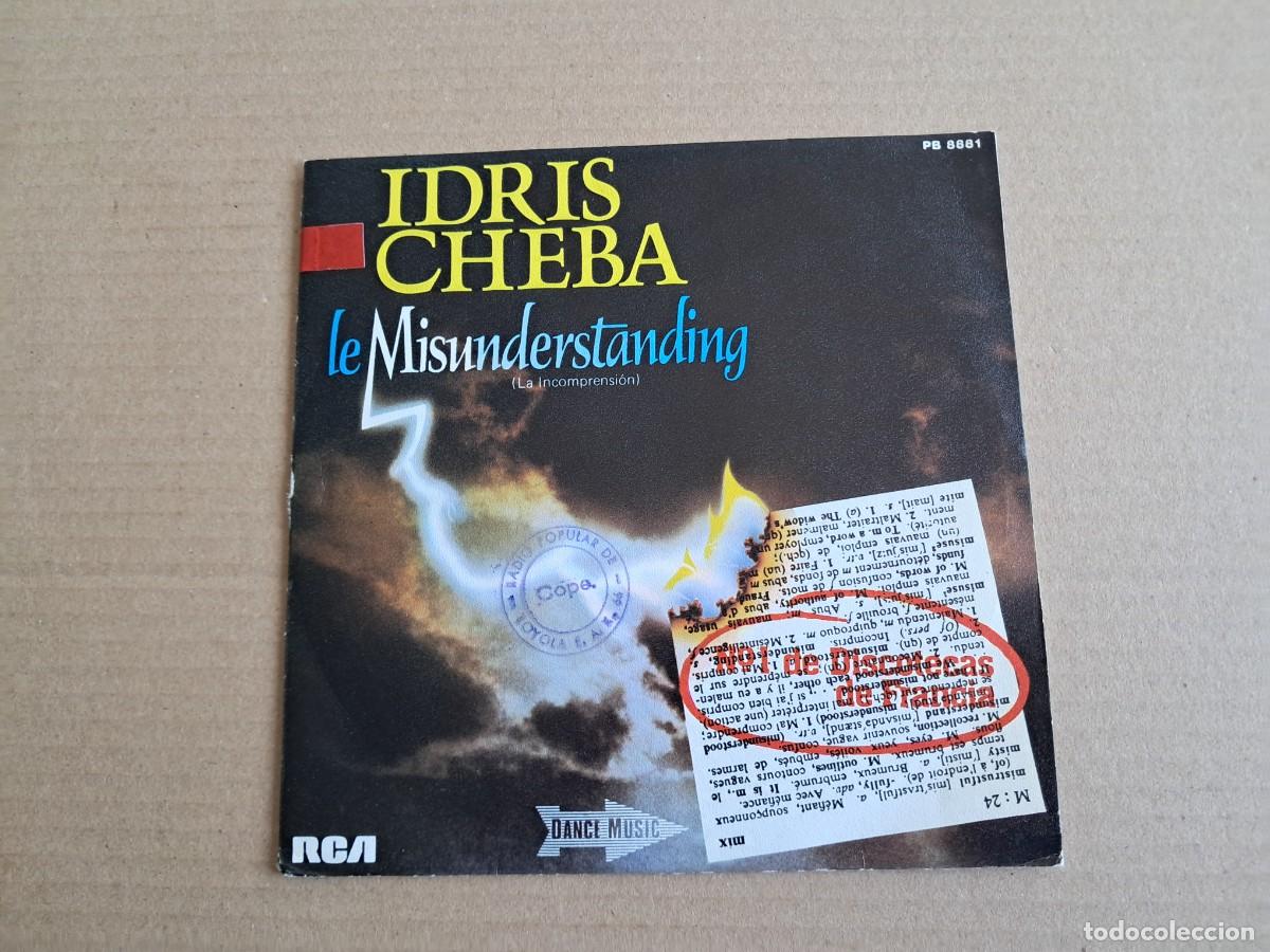 Discos de vinilo: IDRIS CHEBA - LE MISUNDERSTANDING SINGLE PROMOCIONAL 1982 EDICION ESPA&Ntilde;OLA