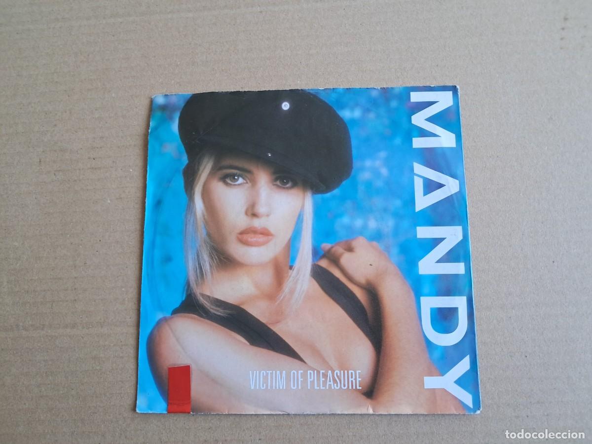 Discos de vinilo: MANDY - VICTIM OF PLEASURE SINGLE 1988 EDICION EUROPEA