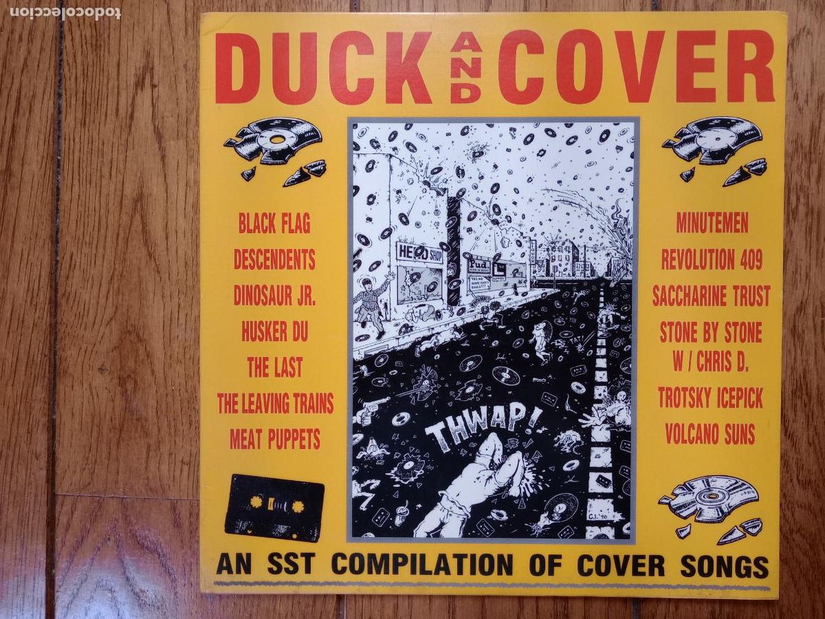 Discos de vinilo: Duck and Cover - an SST compilation of cover songs - Black Flag + Descendents + Dinosaur jr. + ...