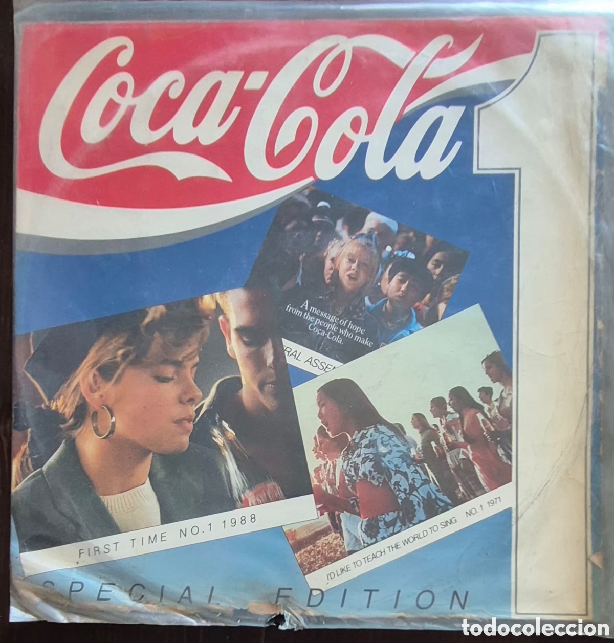 Discos de vinilo: MAXI - ROBIN BECK / THE NEW SEEKERS / FIRS TIME / I'D LIKE TO TEACH THE WORLD TO SING - 1988 UK
