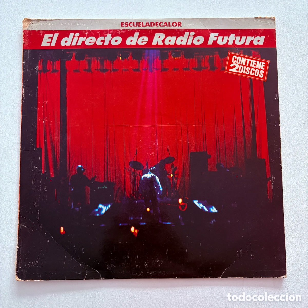Discos de vinilo: doble lp Radio Futura &lrm;&ndash; El Directo De Radio Futura &bull; Escueladecalor escuela de calor de 1989