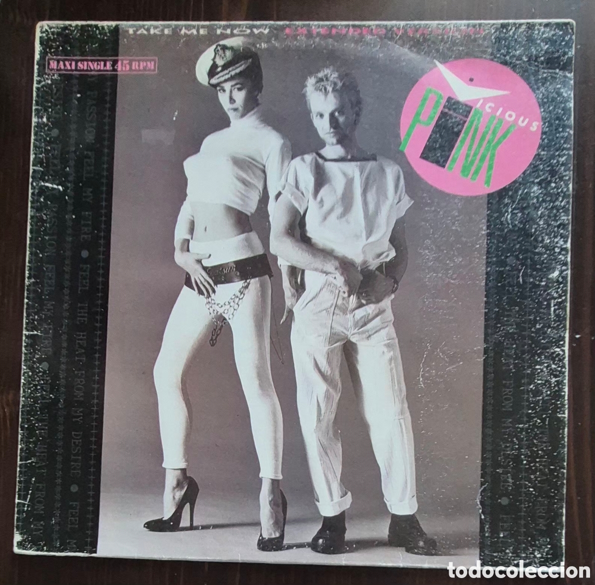 Discos de vinilo: MAXI - VICIOUS PINK - TAKE ME NOW (EXTENDED VERSION) 1985 ESPA&Ntilde;A