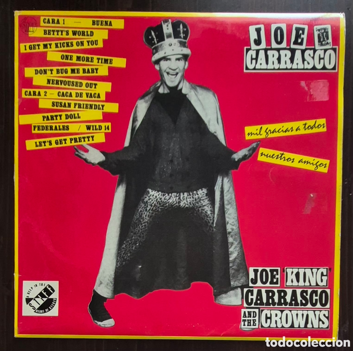 Discos de vinilo: LP - JOE KING CARRASCO AND THE CROWNS - MIL GRACIAS A TODOS NUESTROS AMIGOS - 1980 ESPA&Ntilde;A