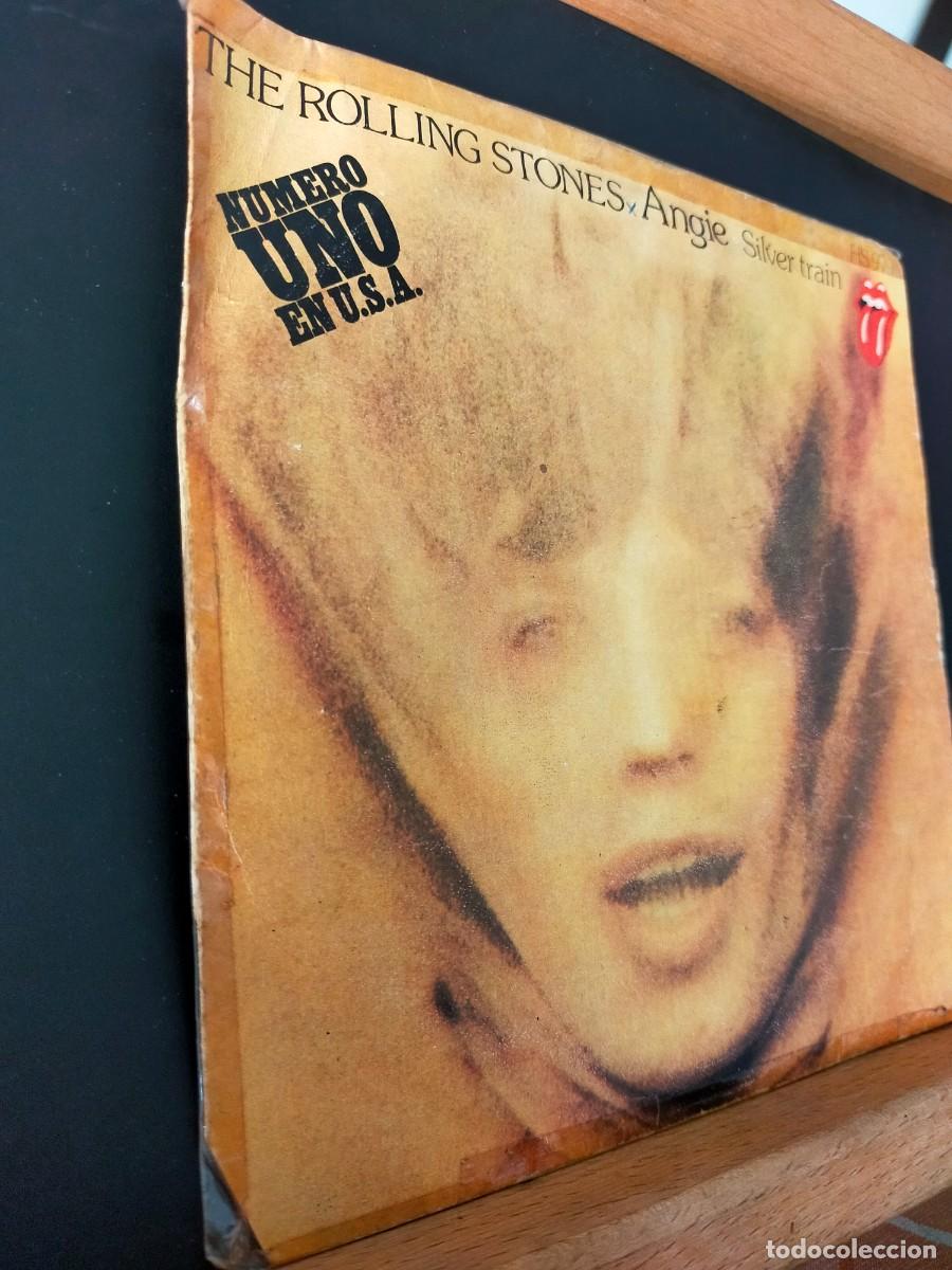 Discos de vinilo: THE ROLLING STONES. ANGIE - SILVER TRAIN. HISPAVOX. 2 TEMAS. 1973 - Foto 3