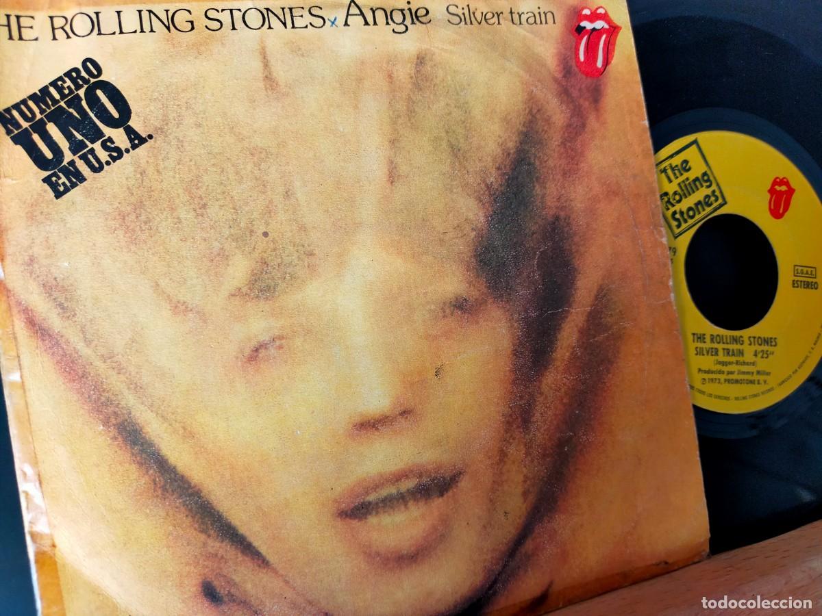 Discos de vinilo: THE ROLLING STONES. ANGIE - SILVER TRAIN. HISPAVOX. 2 TEMAS. 1973 - Foto 4