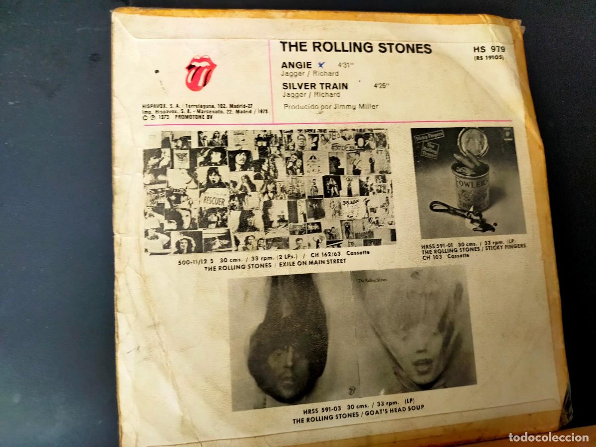 Discos de vinilo: THE ROLLING STONES. ANGIE - SILVER TRAIN. HISPAVOX. 2 TEMAS. 1973 - Foto 5