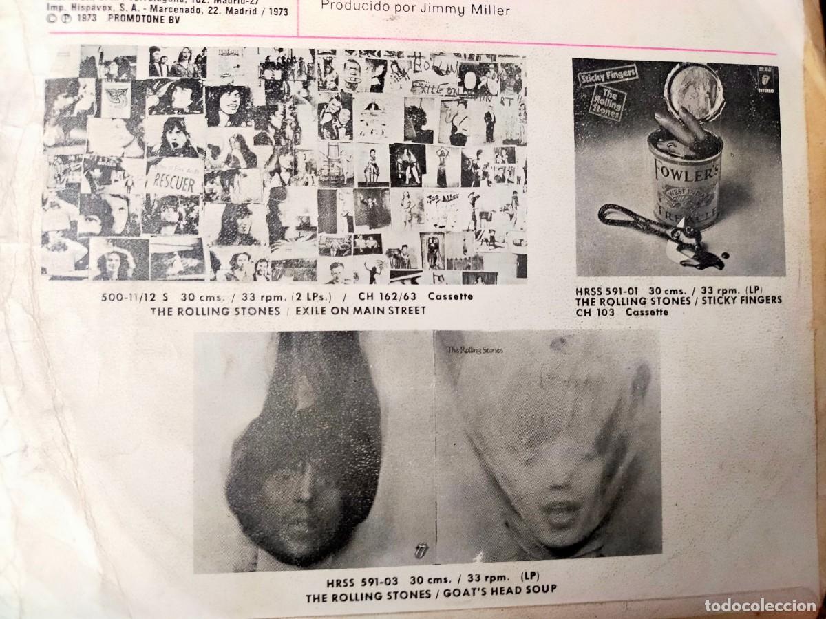 Discos de vinilo: THE ROLLING STONES. ANGIE - SILVER TRAIN. HISPAVOX. 2 TEMAS. 1973 - Foto 6
