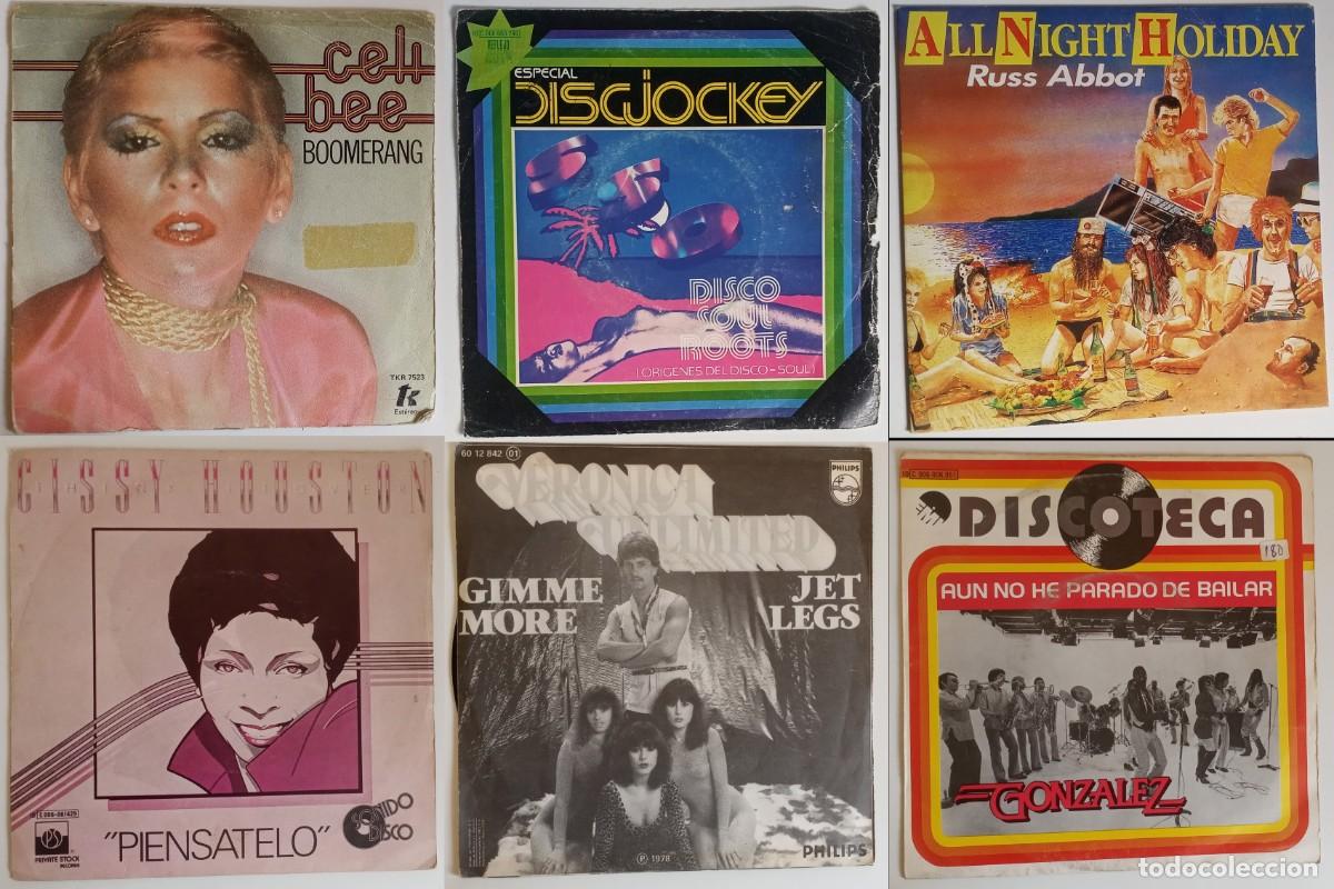Discos de vinilo: Lote 6 singles vinilo 45 rpm m&uacute;sica disco