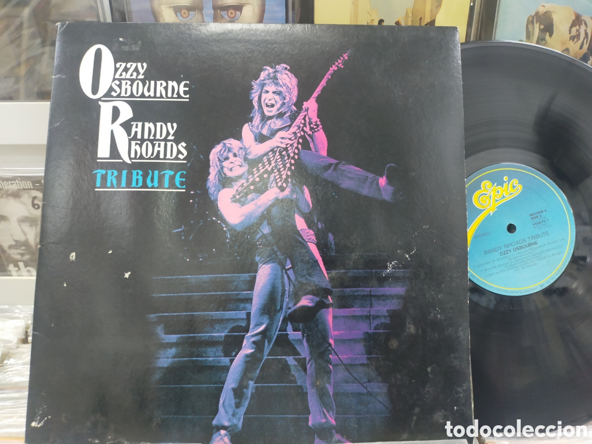 Discos de vinilo: Ozzy osbourne Randy rhoads tribute doble LP Australia 1987 carpeta doble