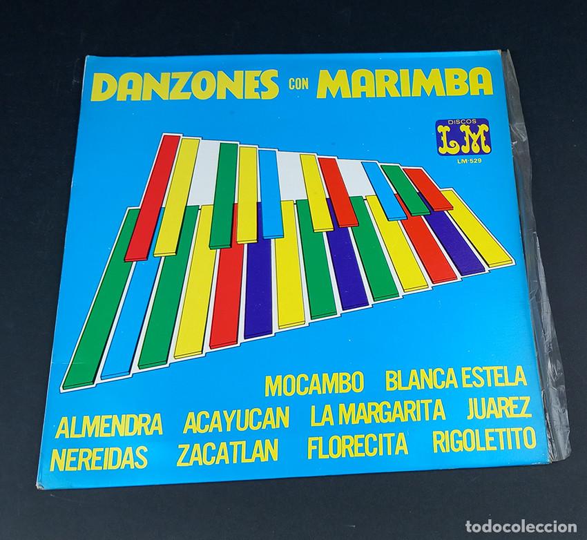 Discos de vinilo: M&eacute;xico: Danzones con marimba. LM 529 Marimba Orquesta La Ni&ntilde;a del Sur. Hermanos Ruiz