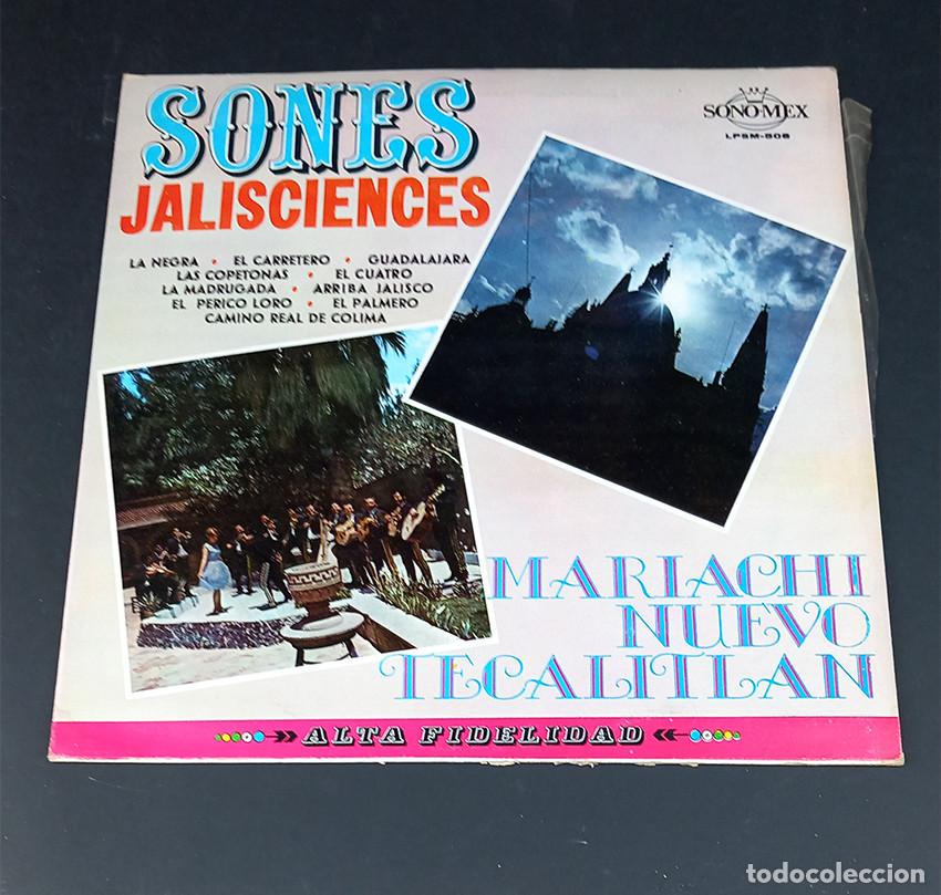 Discos de vinilo: M&eacute;xico: Mariachi Nuevo Tecalitl&aacute;n - Sones Jaliscienses. Sonomex LPSM-508