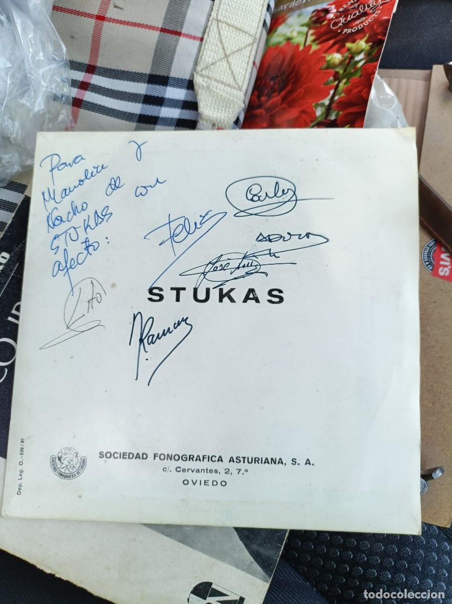 Discos de vinilo: VINILO STUKAS / TE ESTOY MIRANDO / REINAS DE LA NOCHE (SINGLE PROMO 1984) FIRMADO AUTOGRAFIADO