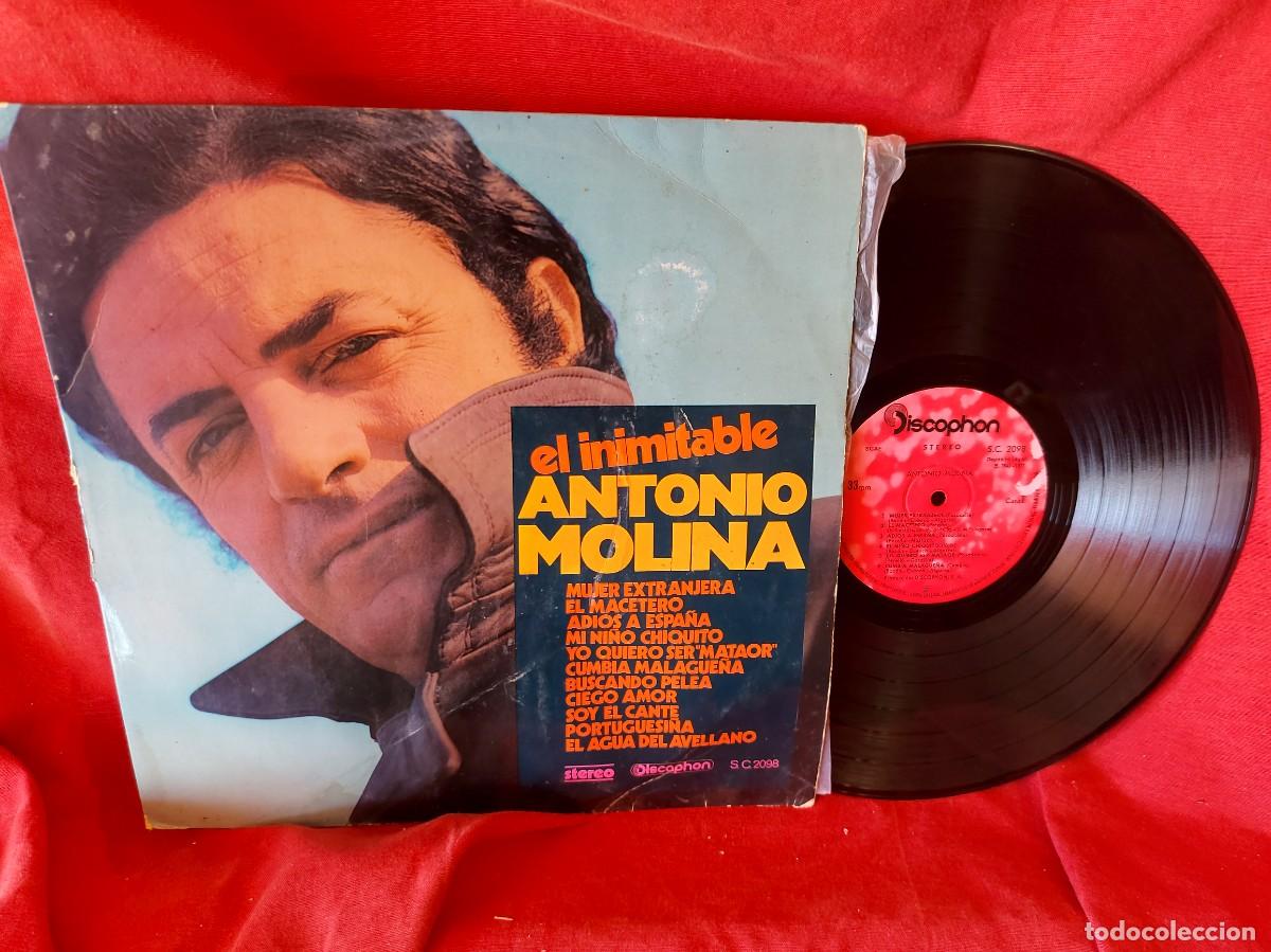 Discos de vinilo: ANTONIO MOLINA -EL INIMITABLE -LP 1971 ( PEDIDOS M&Iacute;NIMOS 10 &euro; ) CAJA N.&ordm; 4 - LP