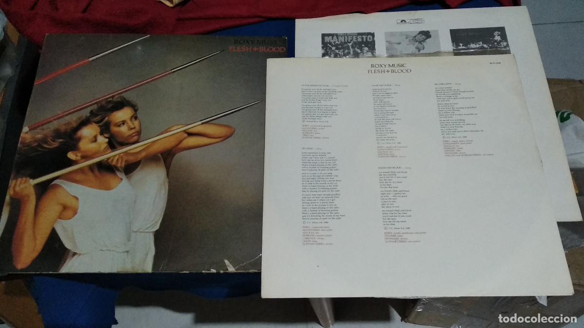 Discos de vinilo: ROXY MUSIC - Flesh + Blood - 1980 LP &aacute;lbum Polydor &ndash; 2311 018 ESPA&Ntilde;A