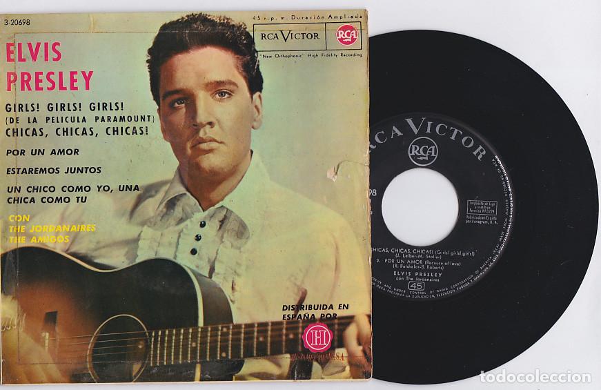Discos de vinilo: ELVIS PRESLEY Girls, girls, girls (EP original espa&ntilde;ol de 1963)