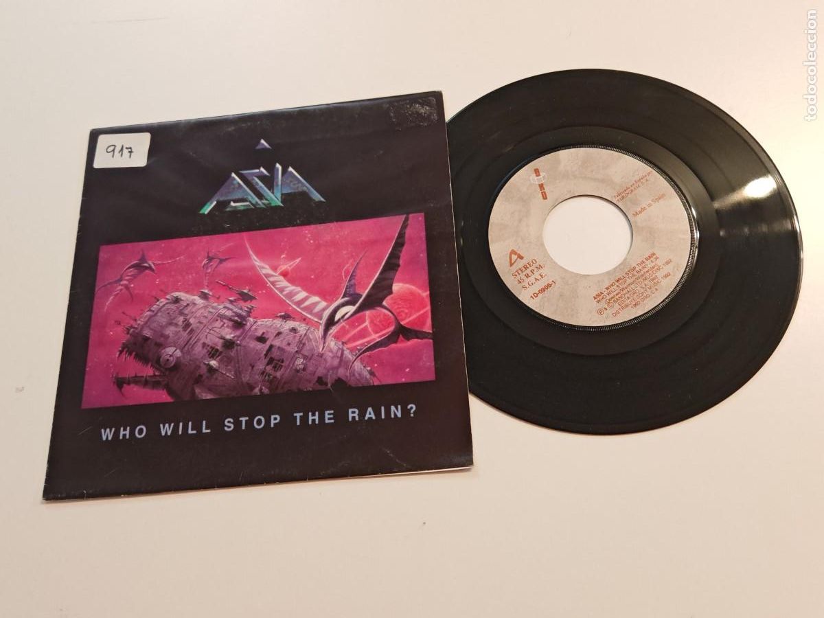 Discos de vinilo: ASIA Who will stop the rain? 7&rdquo; SINGLE VINILO DEL A&Ntilde;O 1992 ESPA&Ntilde;A MISMO TEMA