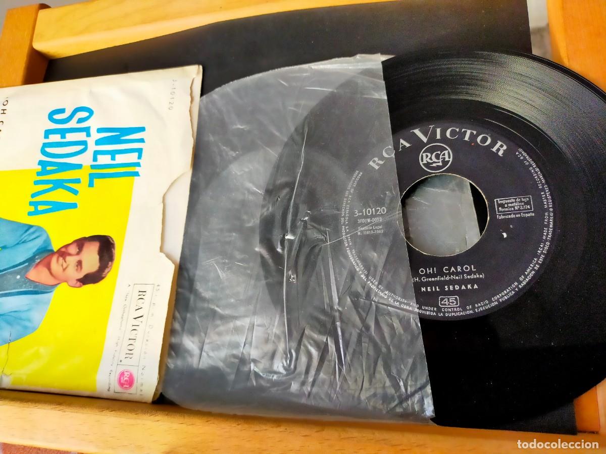 Discos de vinilo: NEIL SEDAKA. &iexcl;OH CAROL! - BILLETE DE IDA. RCA. 2 TEMAS. 1962