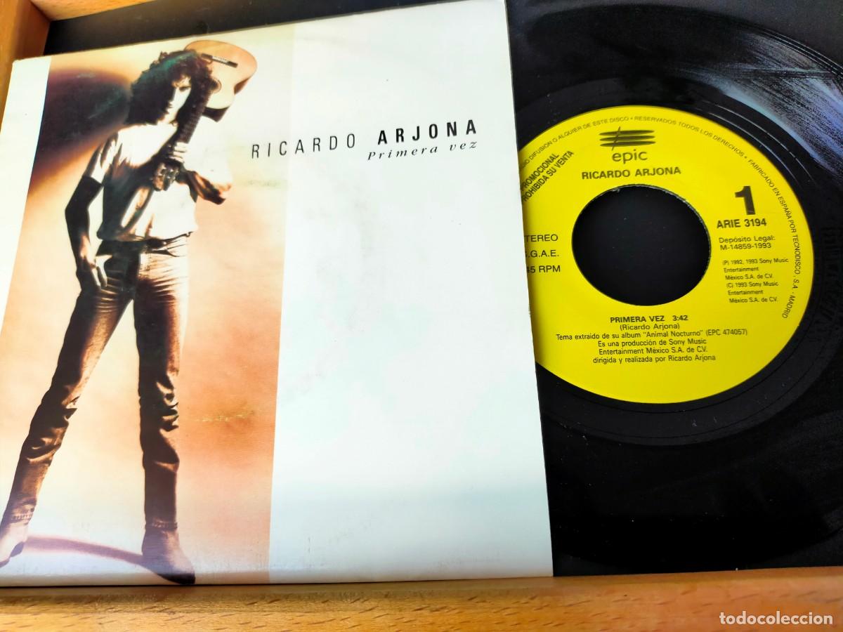 Discos de vinilo: RICARDO ARJONA. PRIMERA VEZ. EPIC - SONY. 1 TEMA. DE SU &Aacute;LBUM: &rdquo;ANIMAL NOCTURNO&rdquo;. 1993