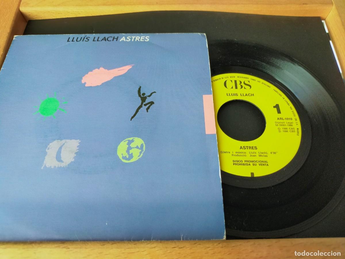 Discos de vinilo: LLUIS LLACH. ASTRES - TERRA. CBS. 2 TEMAS. 1996 - Foto 4
