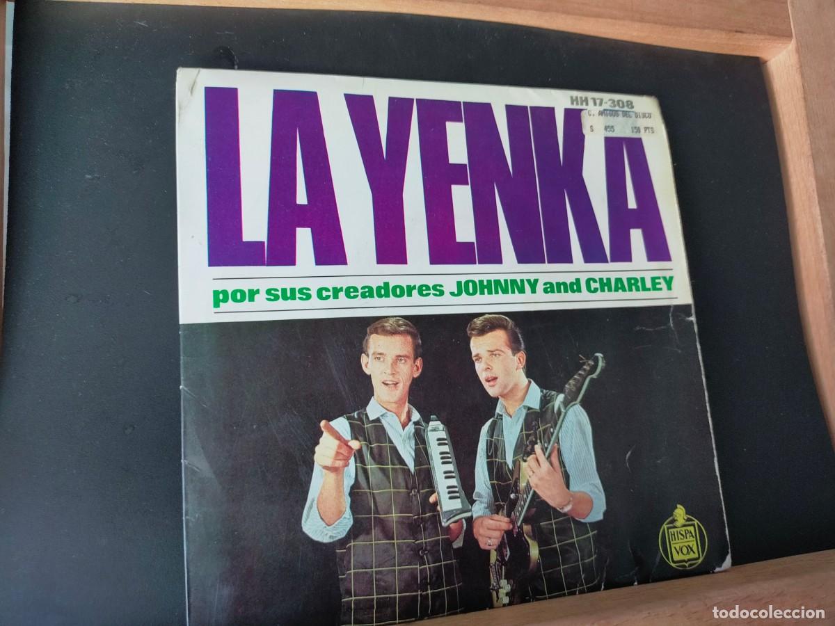 Discos de vinilo: LA YENKA. POR SUS CREADORES JOHNNY AND CHARLEY. HISPAVOX. 4 TEMAS. EP. 1964