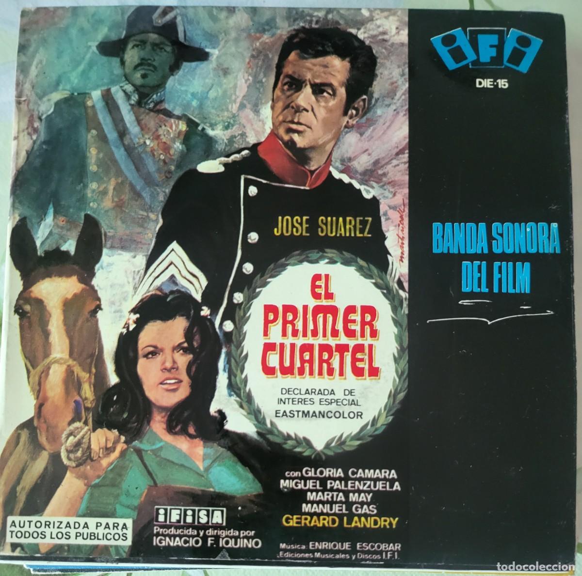 Dischi in vinile: Enrique Escobar Ep sello IFI editado en Espa&ntilde;a a&ntilde;o 1966 del film El primer cuartel.
