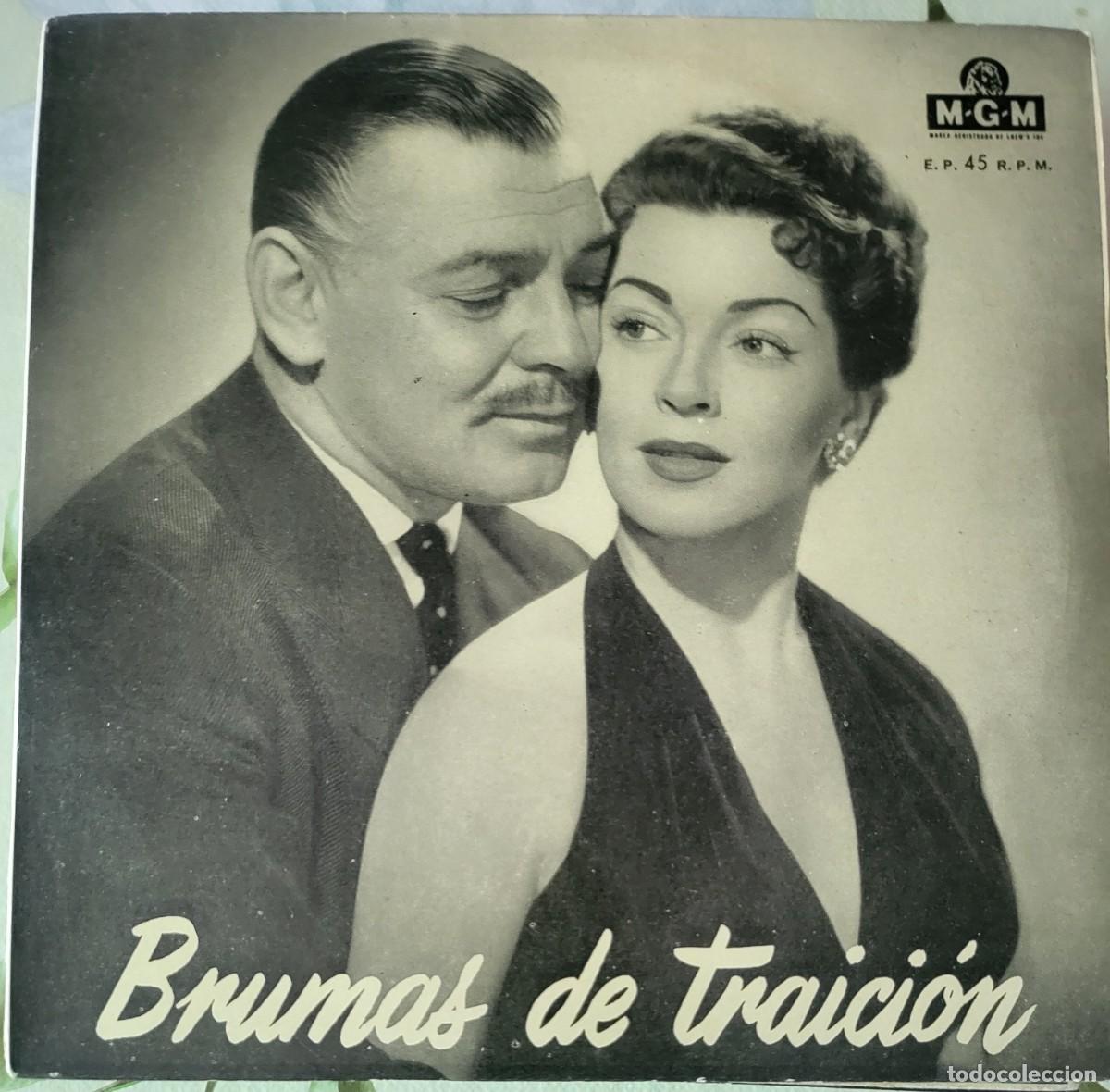 Dischi in vinile: Garl Gable Ep sello MGM editado en Espa&ntilde;a a&ntilde;o 1958 del film Brumas de traici&oacute;n.