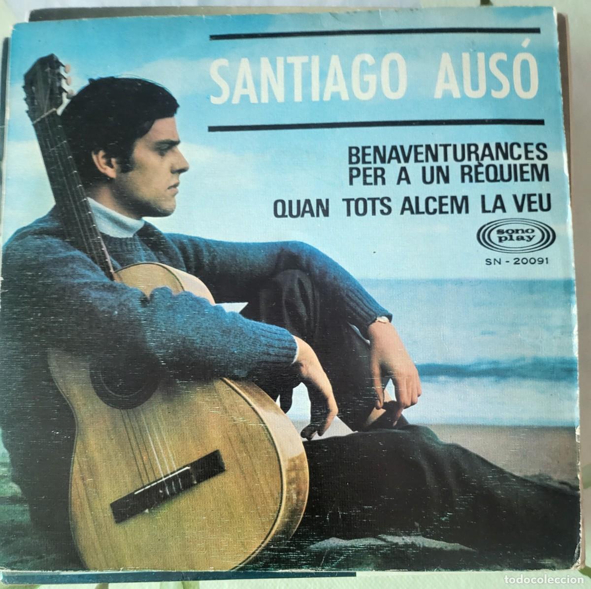 Discos de vinilo: Santiago Aus&oacute; single sello Sonoplay editado en Espa&ntilde;a a&ntilde;o 1968.