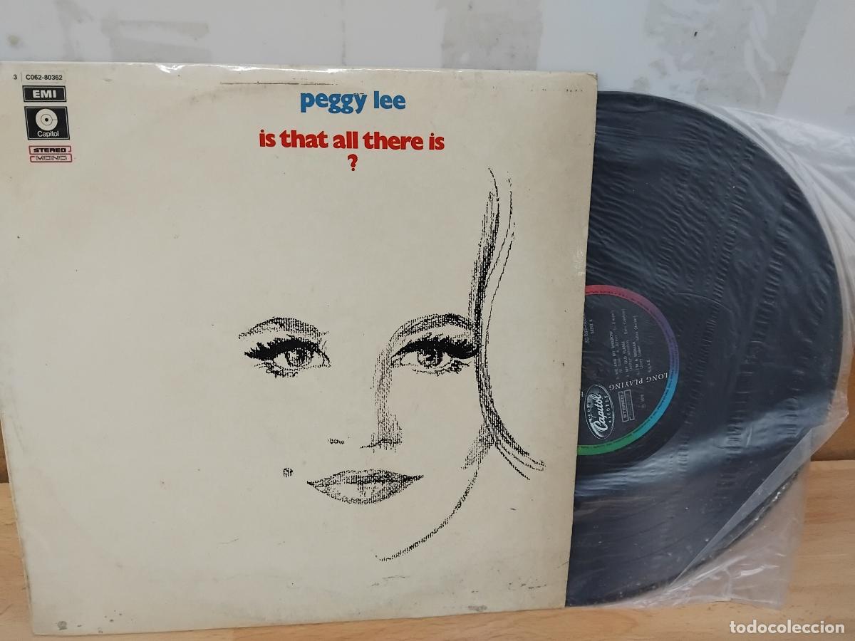 Discos de vinilo: PEGGY LEE. IS THAT ALL THERE IS. LP CAPITOL RECORDS 1970