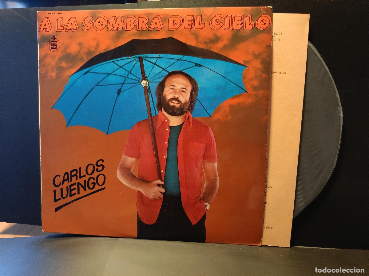 Discos de vinilo: CARLOS LUENGO-A LA SOMBRA DEL CIELO LP 1975 HISPAVOX + INSERT PEPETO