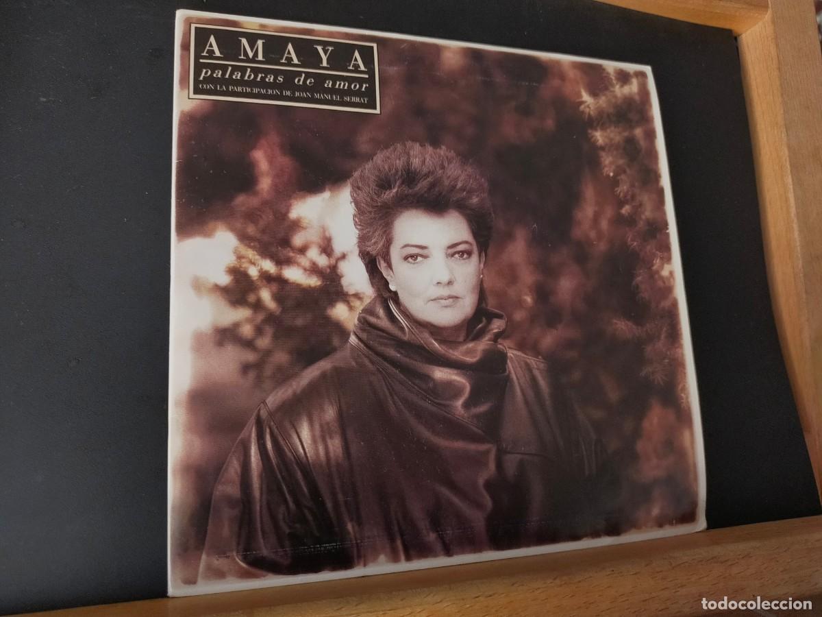 Discos de vinilo: AMAYA. PALABRAS DE AMOR - SOY MUJER. RCA. 2 TEMAS. 1986