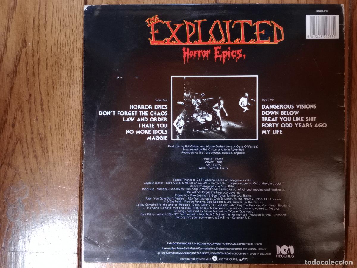 Discos de vinilo: The Exploited - horror epics - Foto 2