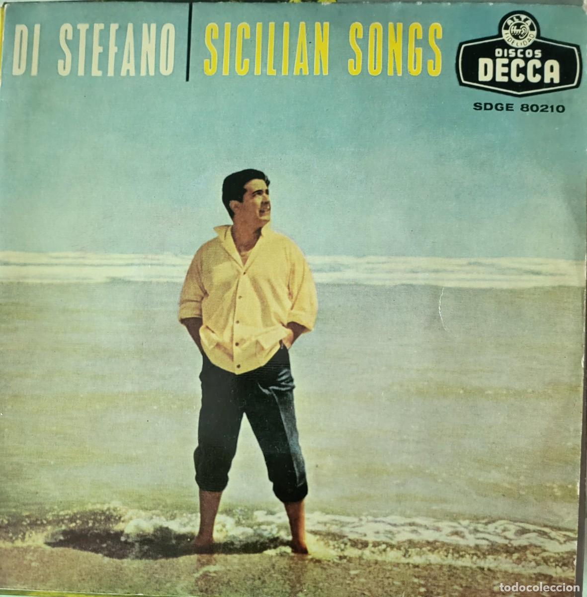 Discos de vinil: Giuseppe Di Stefano Ep sello Decca editado en Espa&ntilde;a a&ntilde;o 1959 Canciones Napolitanas.