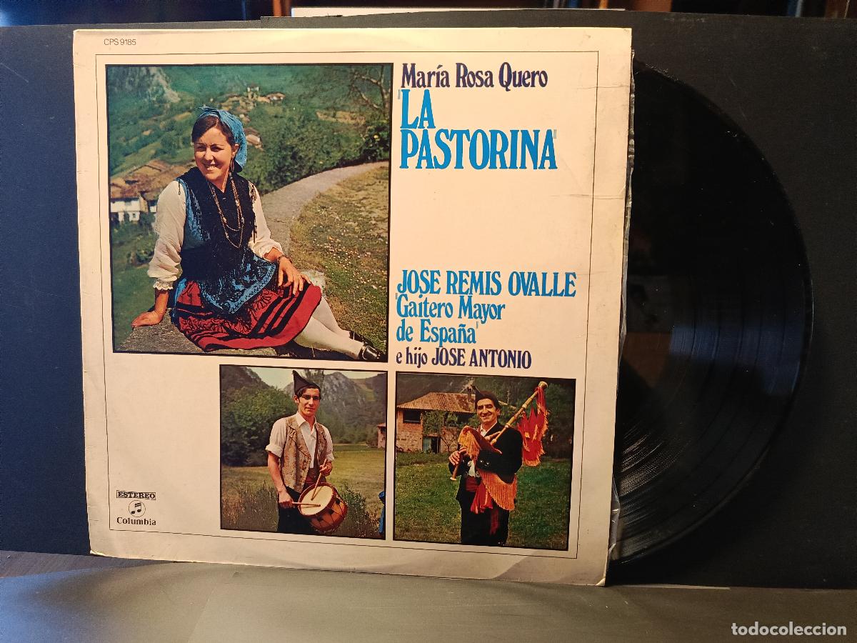 Discos de vinilo: MARIA ROSA QUERO LA PASTORINA JOSE REMIS OVALLE GAITERO MAYOR LP ASTURIANADAS ASTURIAS PEPETO