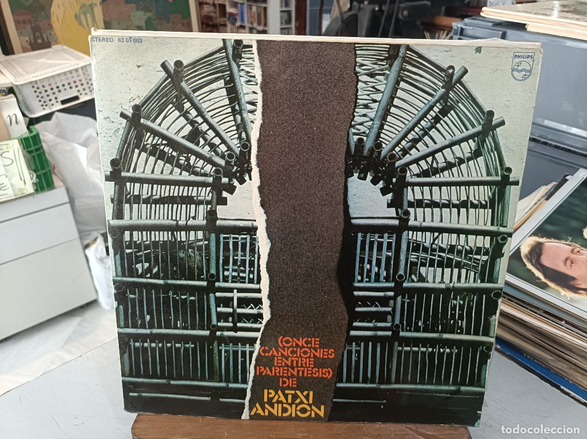 Discos de vinilo: Patxi Andi&oacute;n - Once canciones entre par&eacute;ntesis - LP. sello Philips 1971