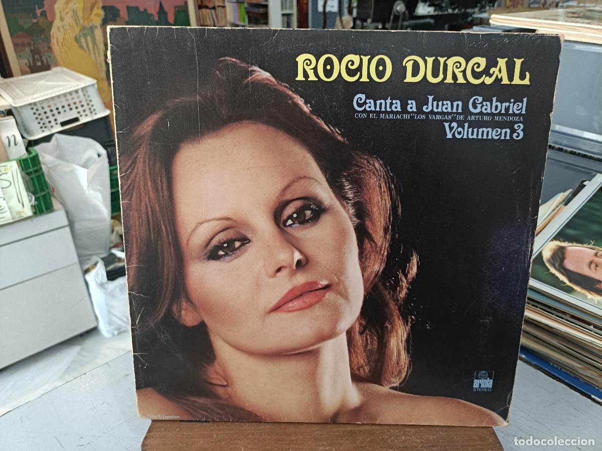 Discos de vinilo: Roc&iacute;o D&uacute;rcal - Canta a Juan Gabriel con el Mariachi Vargas, Volumen 3 - LP. sello Ariola 1979