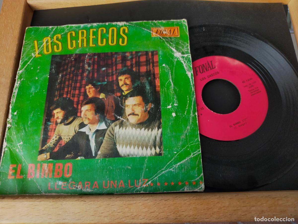 Discos de vinilo: LOS GRECOS. EL BIMBO - LLEGAR&Aacute; UNA LUZ FONAL. 2 TEMAS. 1975