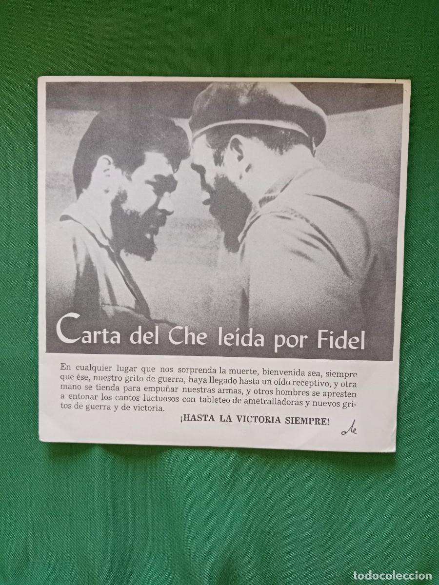 Discos de vinilo: Vinilo Fidel Castro - Carta del Che 7&rdquo; 33 1/3 EGREM